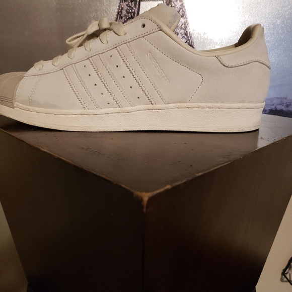 ADDIDAS SUPERSTAR TONAL GREY SUEDE - Picture 8 of 9